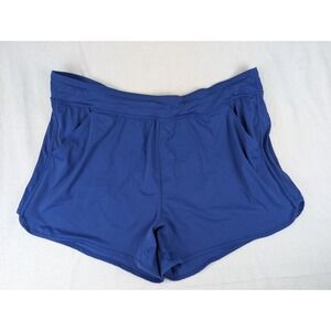 Swim By‎ Cacique Women's Lined Swim Short Bottoms Plus Size 24 Blue